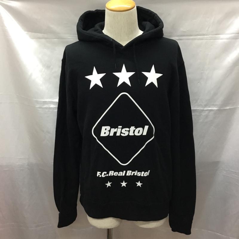 ブリストル BRISTOL パーカー 長袖 fcrb-150005 長袖パーカー プリントスウェット プルオーバー S プリント 黒 / ブラック /  メンズ USED 古着 中古 10109582