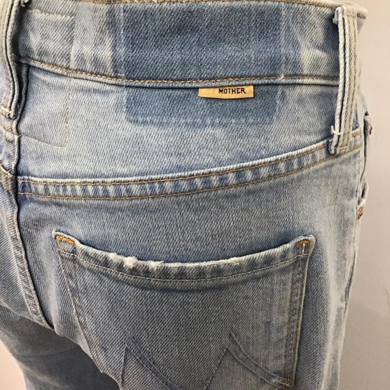 マザー mother パンツ デニム、ジーンズ デニムパンツ スリムパンツ ストレッチパンツ ジーンズ 無地 インディゴ / インディゴ /  レディース USED 古着 中古 10114905