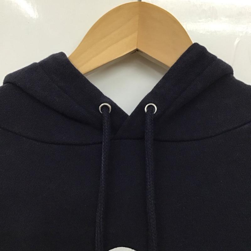 ビームス BEAMS パーカー 長袖 長袖パーカー プルオーバーパーカー スウェット L プリント 紺 / ネイビー /  メンズ USED 古着 中古 10130619