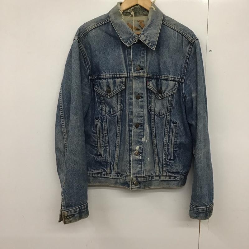 リーバイス Levi s ジャケット、上着 ジャケット、ブレザー デニムジャケット Gジャン アウター カジュアルジャケット 無地 インディゴ / インディゴ /  メンズ USED 古着 中古 10141006