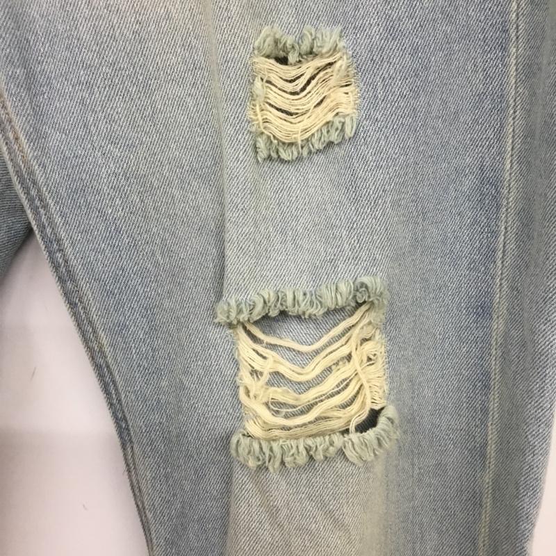 ベイフロー BAYFLOW パンツ デニム、ジーンズ デニムパンツ スリムパンツ ダメージジーンズ 3 ダメージ加工 インディゴ / インディゴ /  メンズ USED 古着 中古 10117680