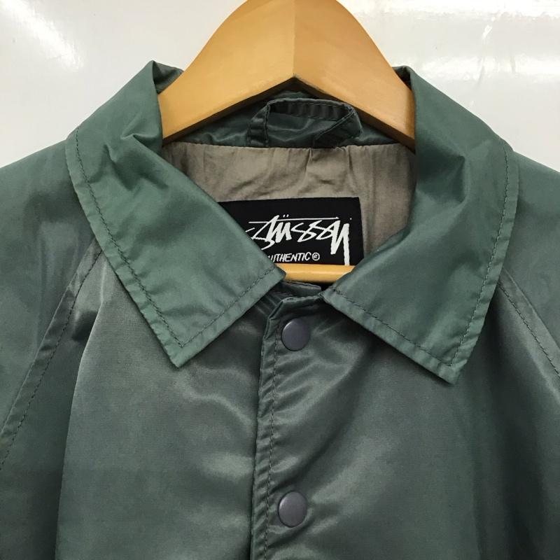 ステューシー STUSSY ジャケット、上着 ジャケット、ブレザー ナイロンジャケット カジュアルジャケット アウター M ロゴ、文字 カーキ / カーキ /  メンズ USED 古着 中古 10131982