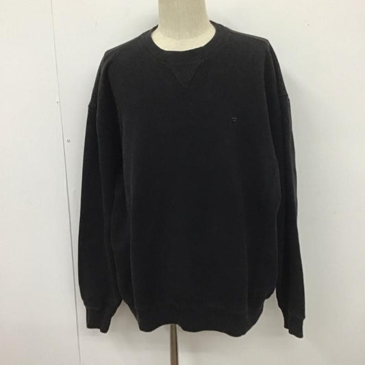 フィラ FILA トレーナー 長袖 XL 無地 黒 / ブラック /  メンズ USED 古着 中古 10111685