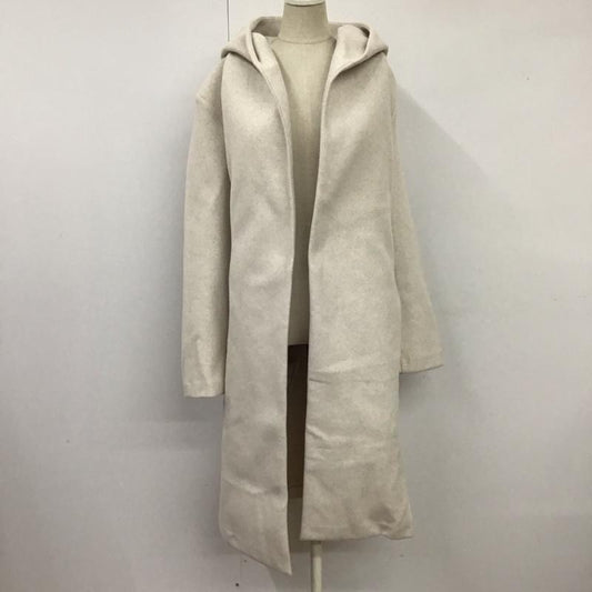 ザラ ZARA コート コート一般 ロングコート アウター ジャケット フード付きコート S 無地 白 / ホワイト /  レディース USED 古着 中古 10118509