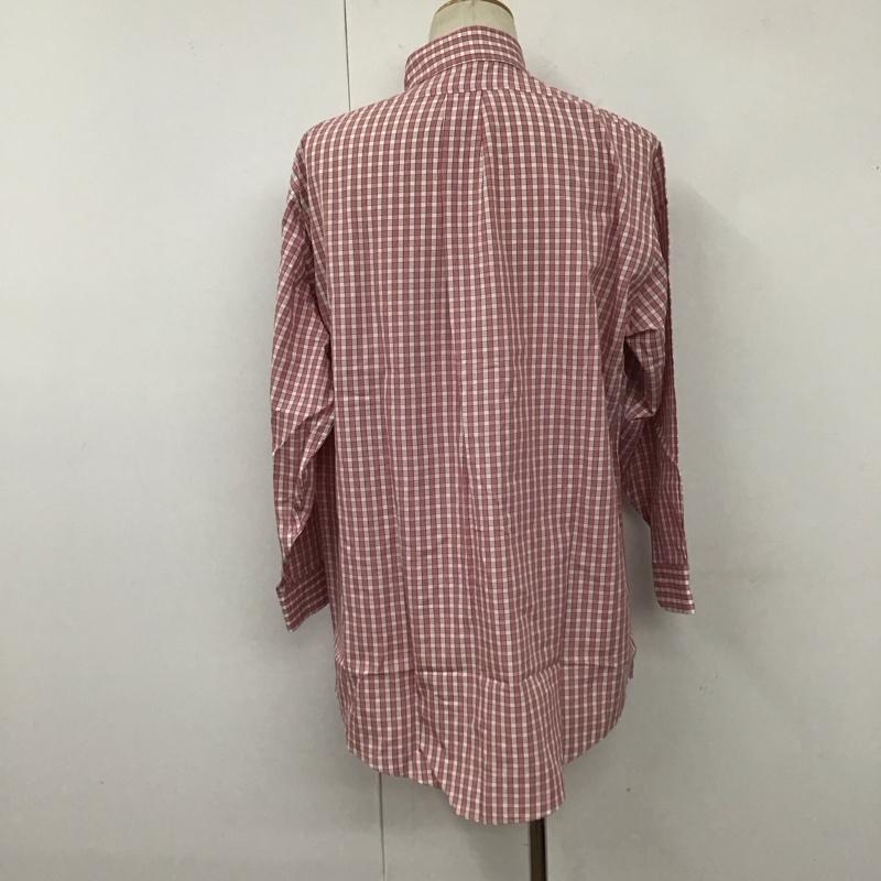 ブルックスブラザーズ BROOKS BROTHERS シャツ、ブラウス 長袖 ボタンダウン チェック 白 / ホワイト / X 赤 / レッド / X 紺 / ネイビー /  メンズ USED 古着 中古 10111183