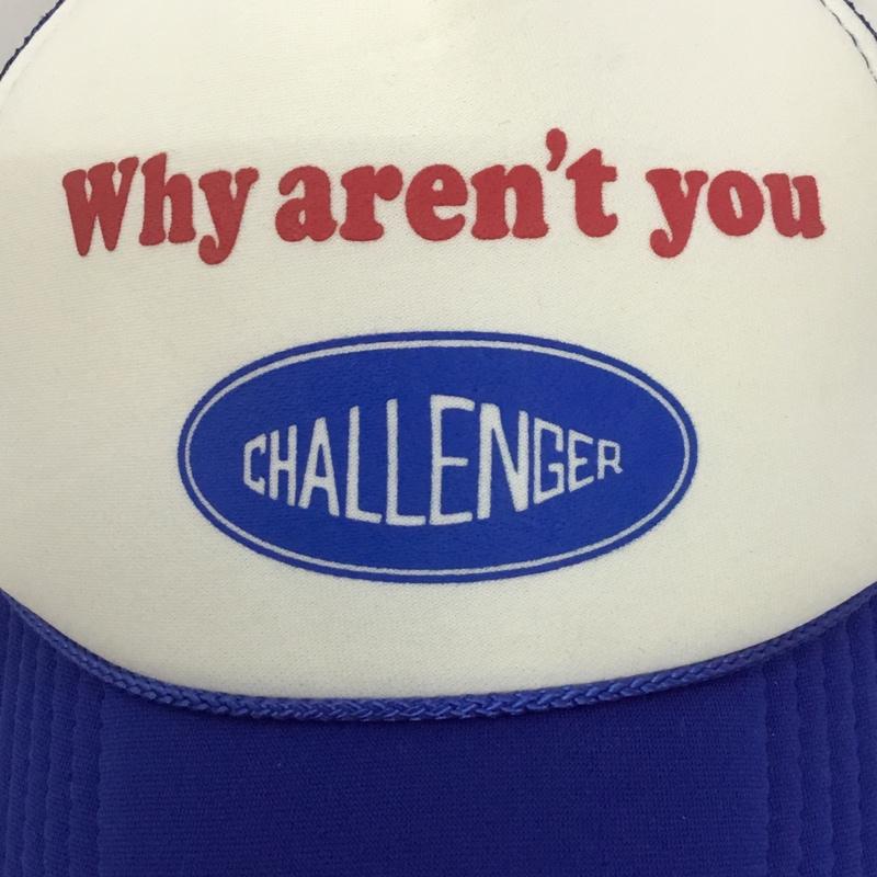 チャレンジャー CHALLENGER 帽子 キャップ メッシュキャップ W.A.Y CHALLENGER CAP ロゴ、文字 青 / ブルー /  メンズ USED 古着 中古 10138040