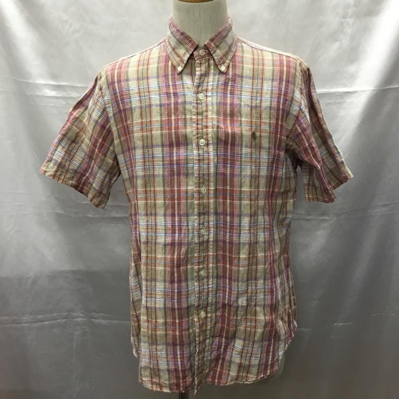 ラルフローレン RALPHLAUREN シャツ、ブラウス 半袖 チェックシャツ 半袖シャツ カラーシャツ ボタンダウンシャツ M チェック マルチカラー / マルチカラー /  メンズ USED 古着 中古 10108736
