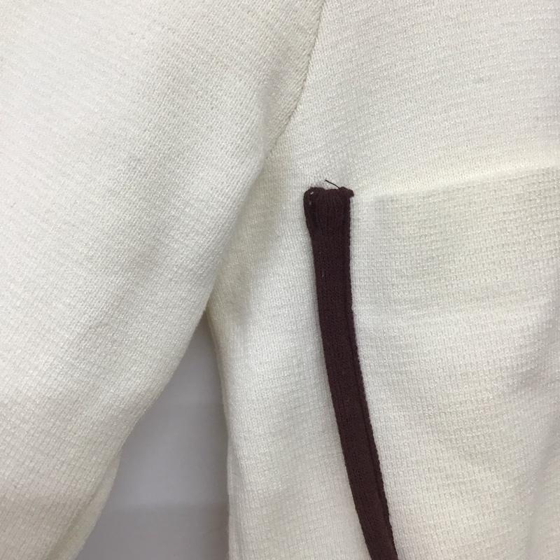 ザラ ZARA ニット、セーター 半袖 S 無地 白 / ホワイト /  レディース USED 古着 中古 10139379