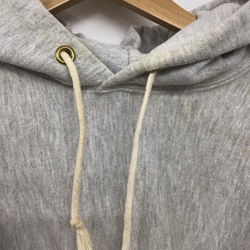 チャンピオン Campion パーカー 長袖 長袖パーカー プルオーバーパーカー スウェット 90s reverse weave リブライン usa製 M ロゴ、文字 灰 / グレー /  メンズ USED 古着 中古 10148557