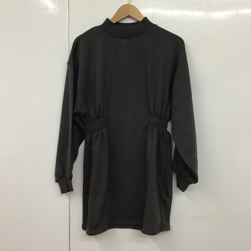 イング INGNI ワンピース ミニスカート M 無地 黒 / ブラック /  レディース USED 古着 中古 10130266