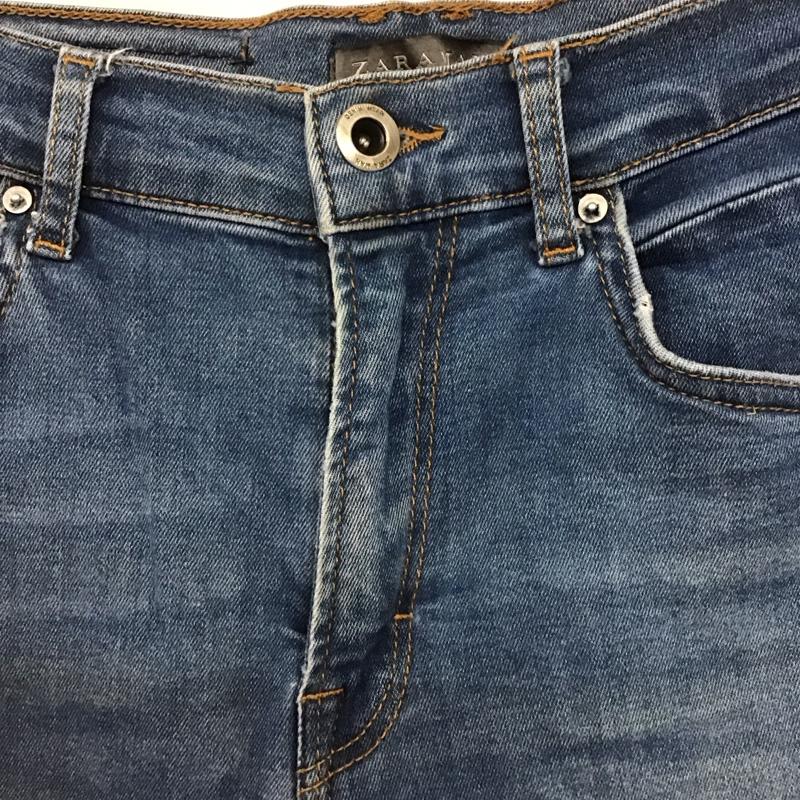 ザラメン ZARA MAN パンツ デニム、ジーンズ デニムパンツ スリムパンツ カジュアルパンツ ストレッチパンツ 42 無地 インディゴ / インディゴ /  メンズ USED 古着 中古 10140718