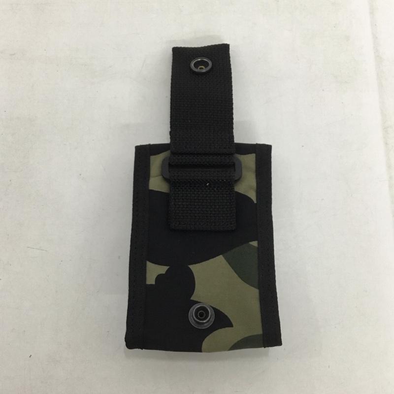 アベイシングエイプ A BATHING APE ポーチ ポーチ ベルトポーチ 迷彩 カモ柄 ロゴ、文字 黒 / ブラック / X ベージュ / ベージュ / X カーキ / カーキ /  メンズ USED 古着 中古 10137919