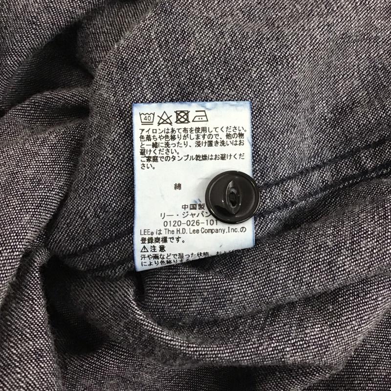 リー Lee シャツ、ブラウス 長袖 GLT048 デニムシャツ XL ロゴ、文字 インディゴ / インディゴ /  メンズ USED 古着 中古 10120202