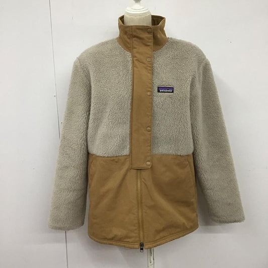パタゴニア patagonia ジャケット、上着 ジャケット、ブレザー 22945fa23 フリースジャケット スタンドカラー アウター S ロゴ、文字 ベージュ / ベージュ /  レディース USED 古着 中古 10125719