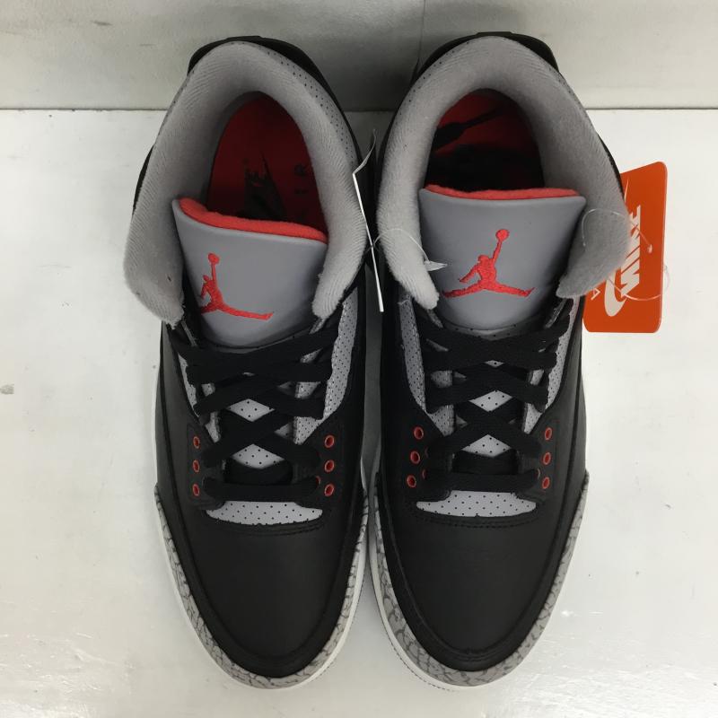 ナイキ NIKE スニーカー スニーカー DN3707-010 Air Jordan 3 Retro Black Cement 27.0cm  黒 / ブラック /  メンズ USED 古着 中古 10129381