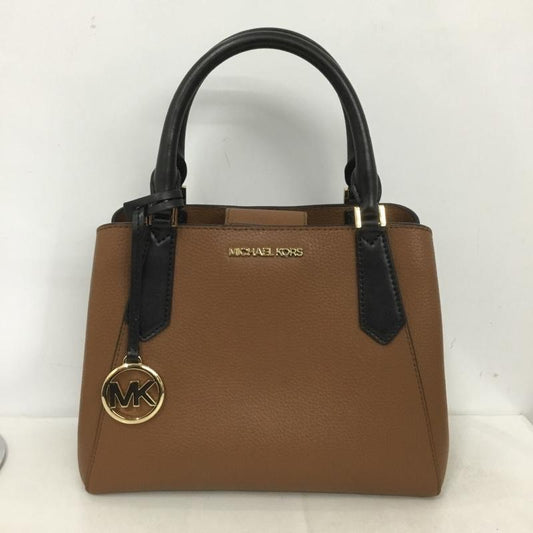 マイケルコース MICHAEL KORS ハンドバッグ ハンドバッグ 35S0GKFS1T ロゴ、文字 茶 / ブラウン / X 黒 / ブラック /  レディース USED 古着 中古 10140819