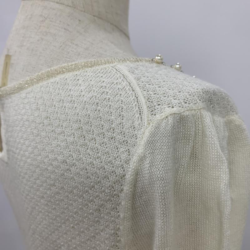 ロペピクニック ROPE  PICNIC カットソー 長袖 38 無地 白 / ホワイト /  レディース USED 古着 中古 10042285