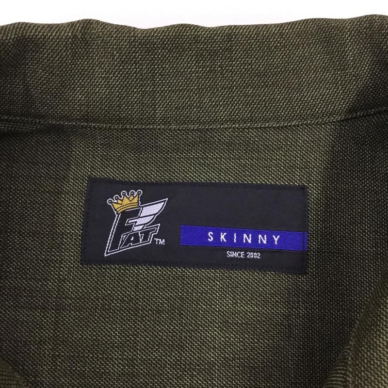 エフエイティー FAT シャツ、ブラウス 半袖 F32010-SH17-AB 半袖シャツ カラーシャツ 半袖カットソー 無地 緑 / グリーン /  メンズ USED 古着 中古 10120262