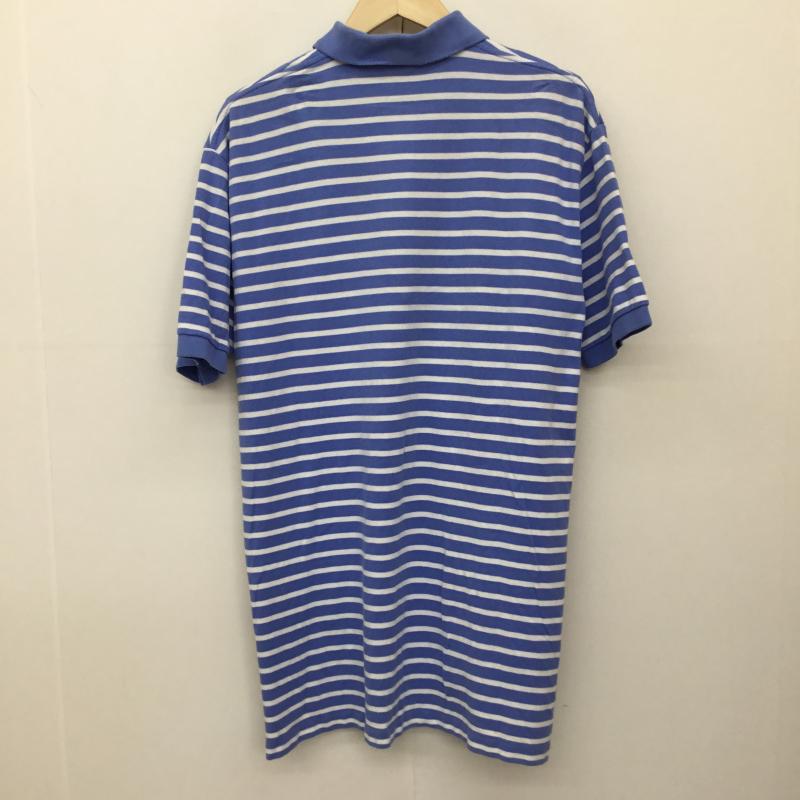 ポロラルフローレン POLO RALPH LAUREN ポロシャツ 半袖 L ボーダー柄 青 / ブルー /  メンズ USED 古着 中古 10133532