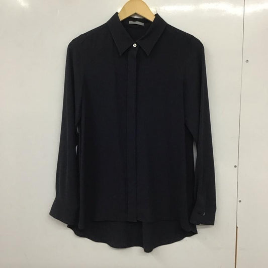 セオリーリュクス theory luxe シャツ、ブラウス 長袖 03-4308261 38 無地 紺 / ネイビー /  レディース USED 古着 中古 10133756