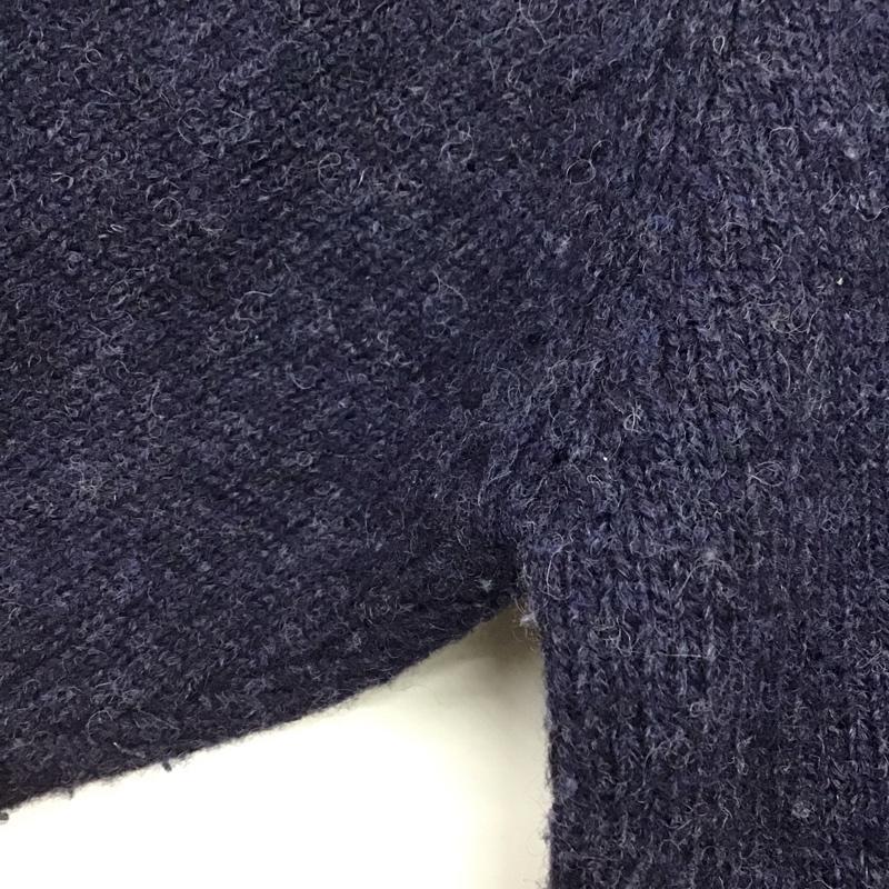 ポロラルフローレン POLO RALPH LAUREN ニット、セーター 長袖 クルーネック ウール M ワンポイント 紺 / ネイビー /  メンズ USED 古着 中古 10144704