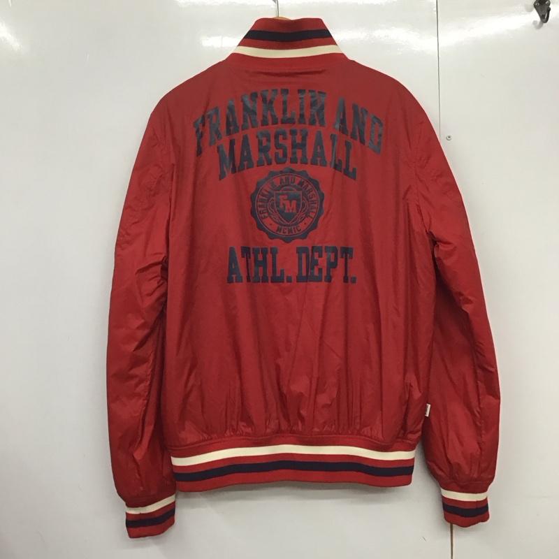 フランクリンマーシャル FRANKLIN&MARSHALL ジャケット、上着 ジャケット、ブレザー ジップアップジャケット ナイロンジャケット アウター L ロゴ、文字 赤 / レッド /  メンズ USED 古着 中古 10142911