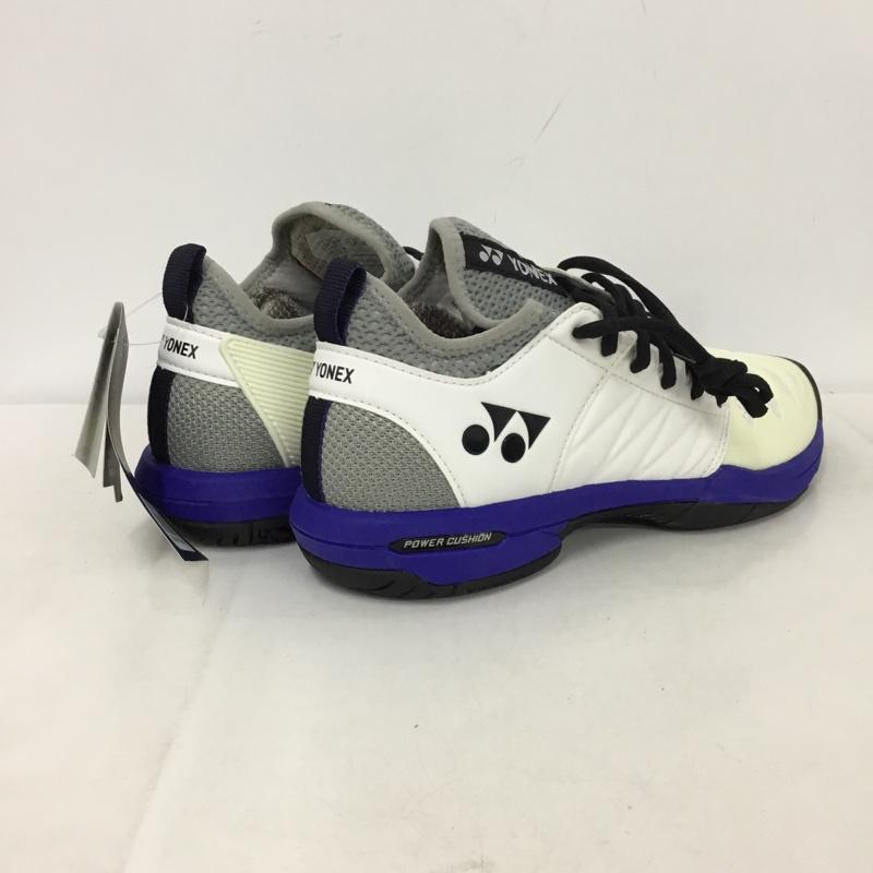 ヨネックス YONEX スニーカー スニーカー SHTF3MGC パワークッションフュージョンレブ3メンGC テニスシューズ 箱有 24.5cm 24.5cm ロゴ、文字 白 / ホワイト / X 黒 / ブラック / X 青 / ブルー /  レディース USED 古着 中古 10147954