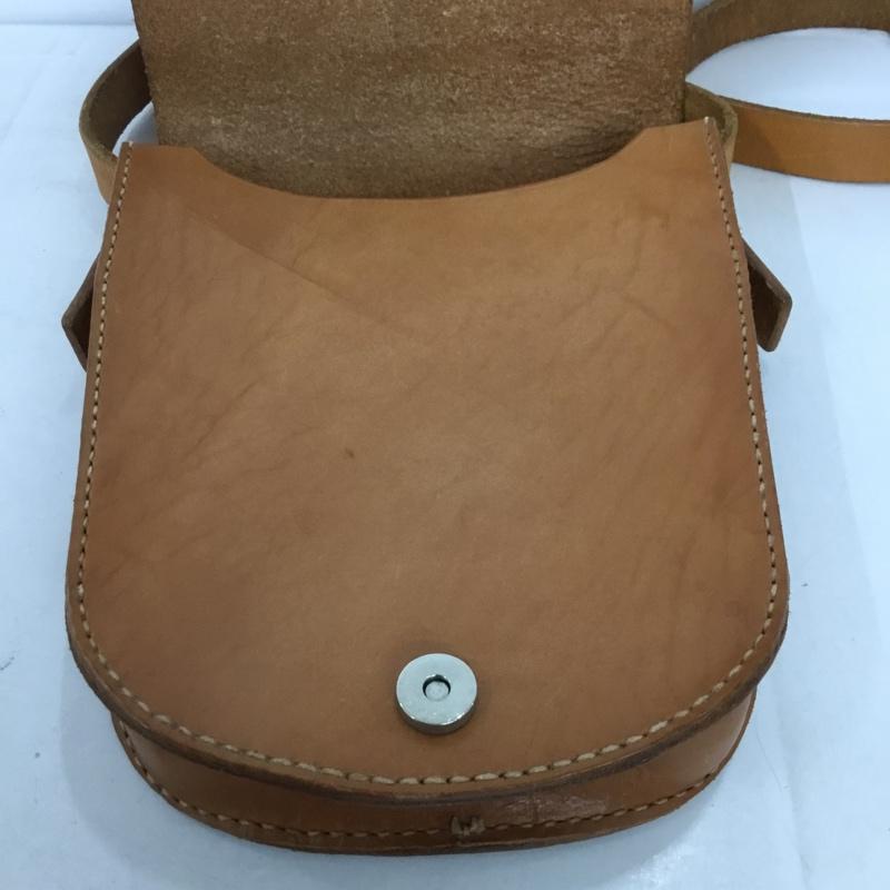 古着 USED ショルダーバッグ ショルダーバッグ レザー コンチョ 無地 茶 / ブラウン /  メンズ USED 古着 中古 10132046