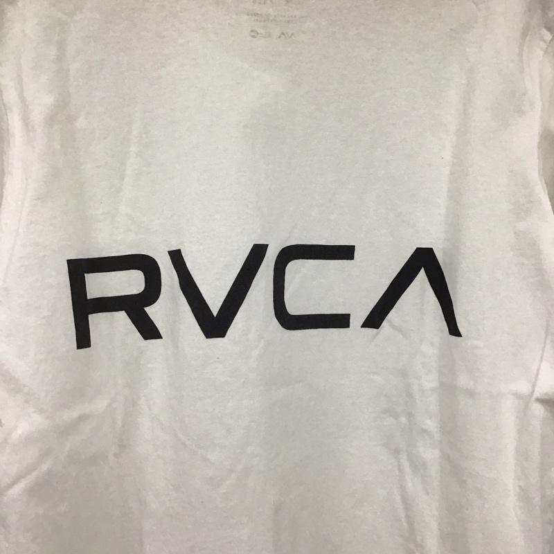 ルーカ RVCA Tシャツ 半袖 半袖カットソー プリントTシャツ クルーネックカットソー S 無地 白 / ホワイト /  メンズ USED 古着 中古 10147324