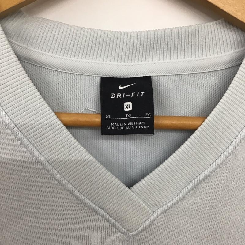 ナイキ NIKE タンクトップ タンクトップ タンクトップ ノースリーブカットソー Vネック スポーツウェア XL 無地 水色 / ライトブルー /  メンズ USED 古着 中古 10136708
