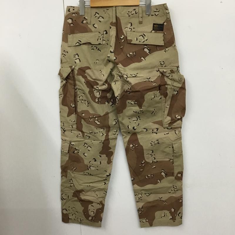 アルファ ALPHA パンツ ワークパンツ、ペインターパンツ TB1058-136 テーパード カーゴパンツ 迷彩 カモ柄 M 総柄 ベージュ / ベージュ / X 茶 / ブラウン / X 黒 / ブラック /  メンズ USED 古着 中古 10119765