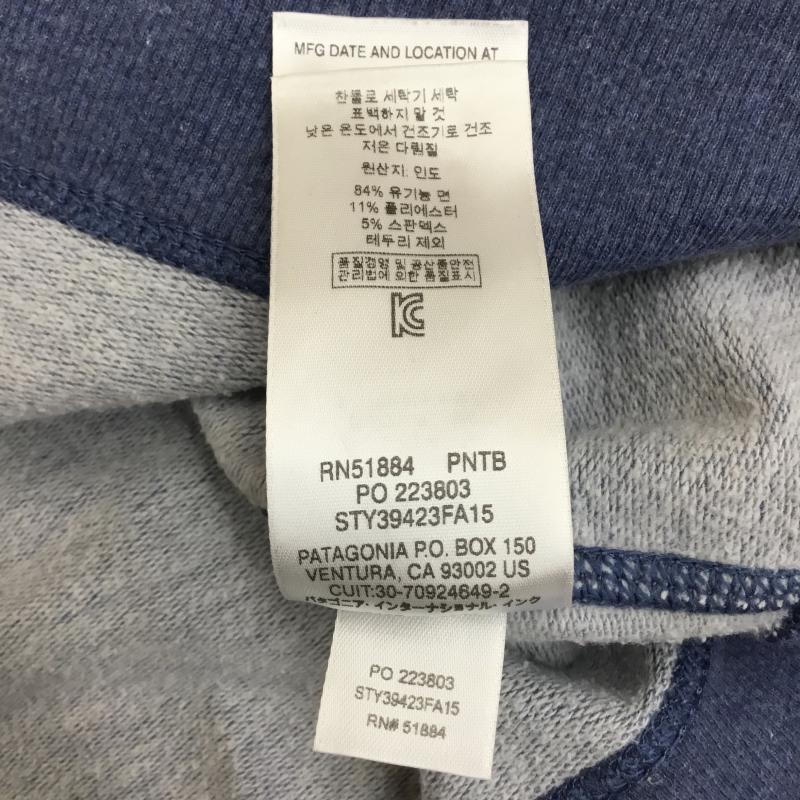パタゴニア patagonia トレーナー 長袖 39423FA15 S プリント 青 / ブルー /  メンズ USED 古着 中古 10141442