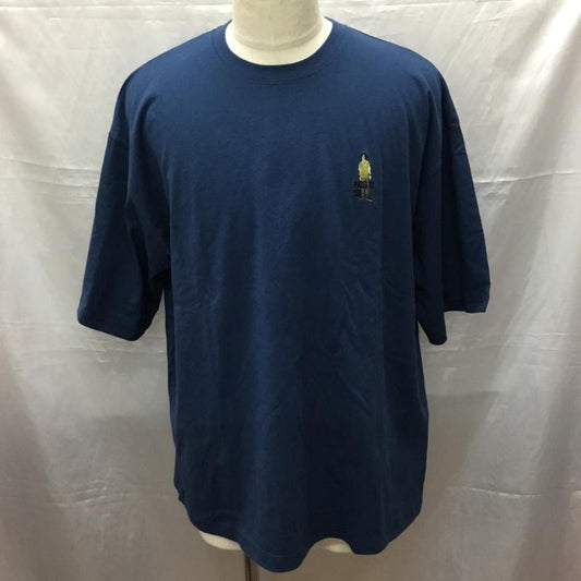 レイジブルー RAGEBLUE Tシャツ 半袖 半袖カットソー プリントTシャツ クルーネックカットソー M ロゴ、文字 青 / ブルー /  メンズ USED 古着 中古 10113875