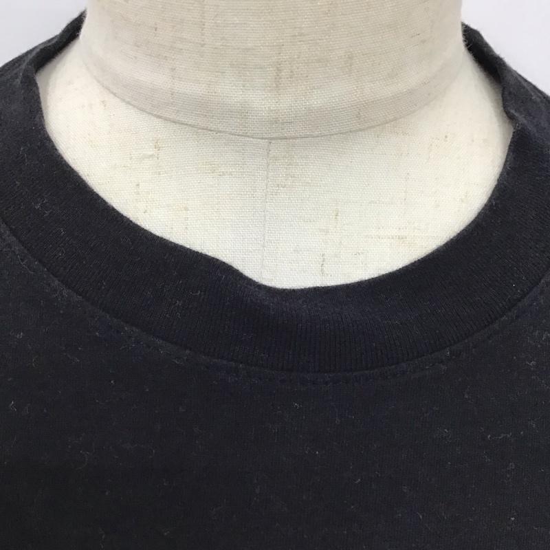 ザノースフェイス THE NORTH FACE Tシャツ 半袖 半袖カットソー プリントTシャツ クルーネックカットソー S ロゴ、文字 黒 / ブラック /  メンズ USED 古着 中古 10119536