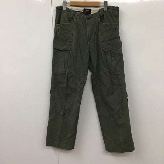 アルファインダストリー Alpha Industries パンツ ワークパンツ、ペインターパンツ L 無地 カーキ / カーキ /  メンズ USED 古着 中古 10131444