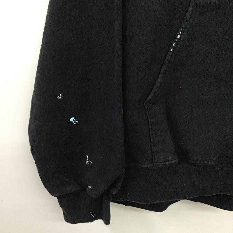 ヘインズ HANES パーカー 長袖 長袖パーカー プルオーバーパーカー スウェット XL ロゴ、文字 黒 / ブラック /  メンズ USED 古着 中古 10144258