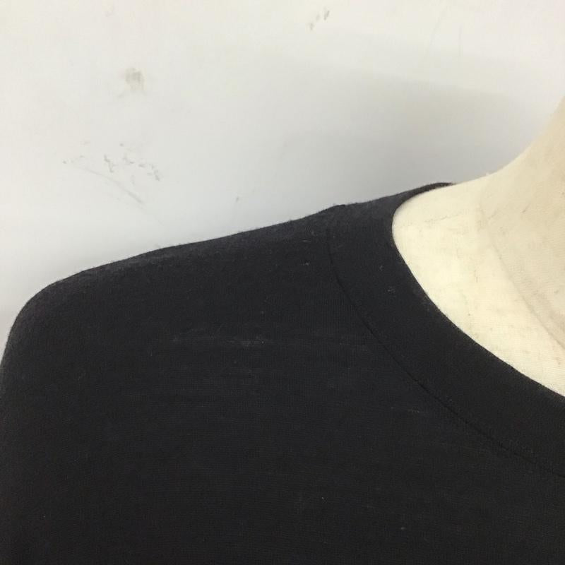ラッピンノット WRAPINKNOT カットソー 長袖 長袖カットソー クルーネックカットソー ロングスリーブカットソー 3 無地 黒 / ブラック /  メンズ USED 古着 中古 10112824