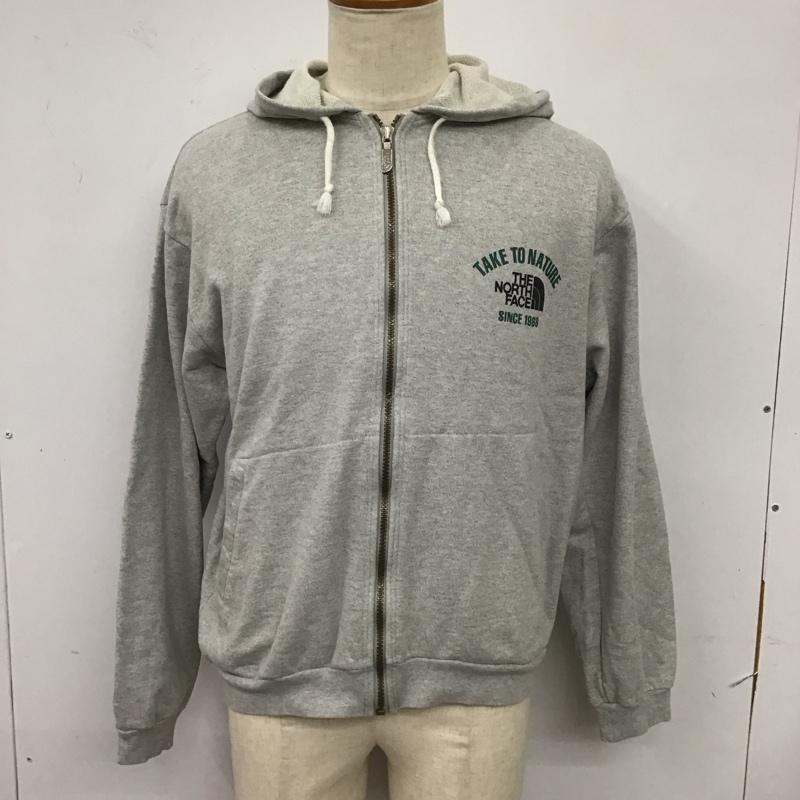 ザノースフェイス THE NORTH FACE パーカー 長袖 NO-3101 フルジップ 80年代 スウェット LL ロゴ、文字 灰 / グレー /  メンズ USED 古着 中古 10115076