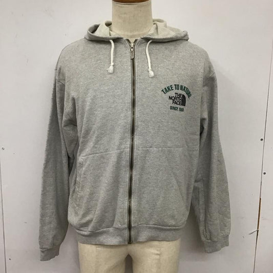 ザノースフェイス THE NORTH FACE パーカー 長袖 NO-3101 フルジップ 80年代 スウェット LL ロゴ、文字 灰 / グレー /  メンズ USED 古着 中古 10115076