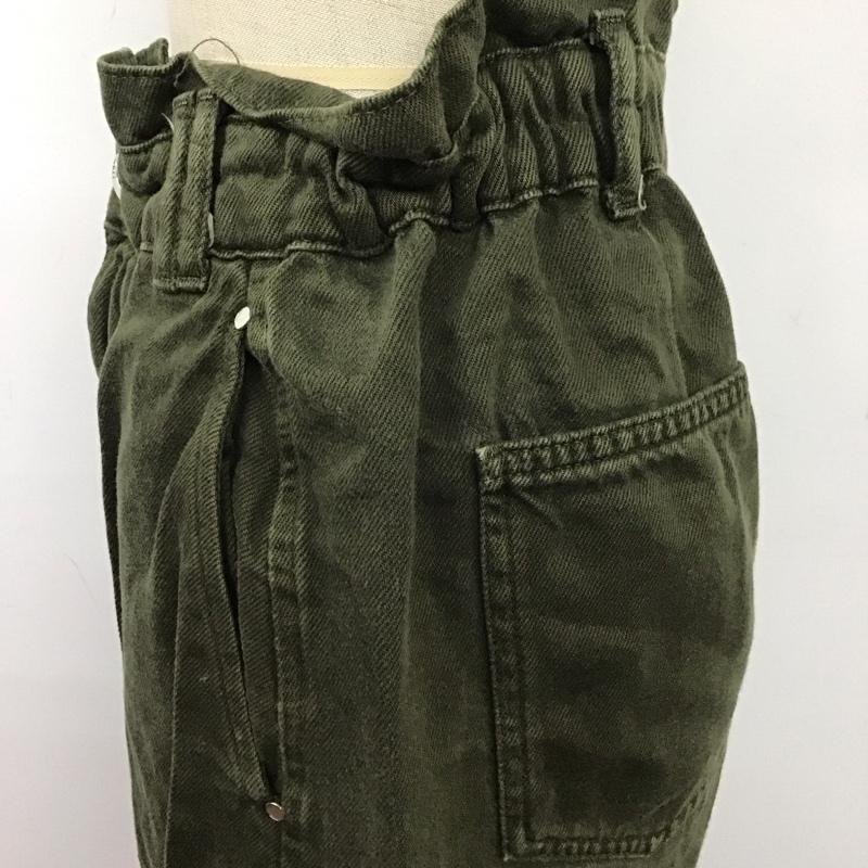ザラ ZARA パンツ デニム、ジーンズ 5862 152 507 ハイウエスト 無地 カーキ / カーキ /  レディース USED 古着 中古 10124415