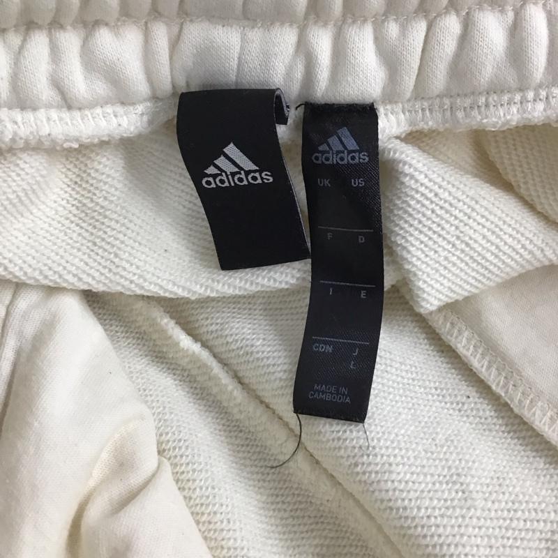 アディダス adidas パンツ ショートパンツ L 無地 白 / ホワイト /  レディース USED 古着 中古 10144570