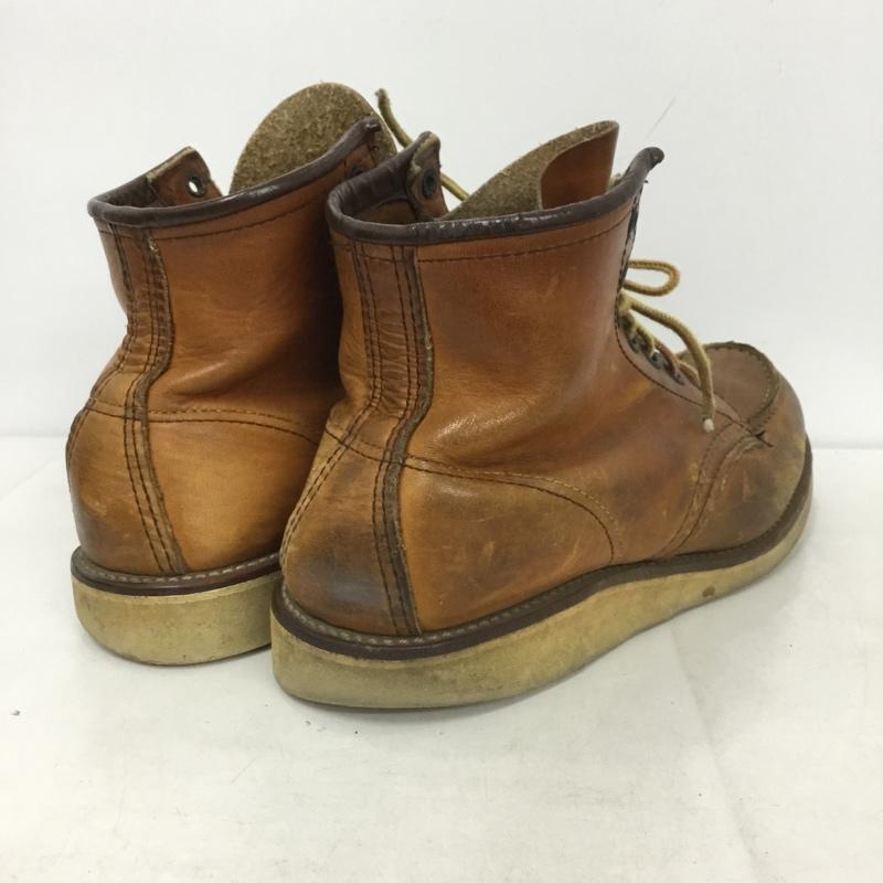 レッドウィング RED WING ブーツ ショートブーツ 875 6インチ クラシックモック 7.5E レザー 無地 茶 / ブラウン /  メンズ USED 古着 中古 10140425