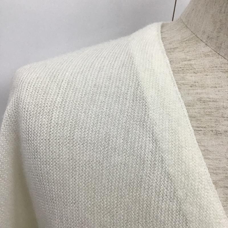 ラコステ LACOSTE カーディガン 長袖 M 無地 白 / ホワイト /  メンズ USED 古着 中古 10105687