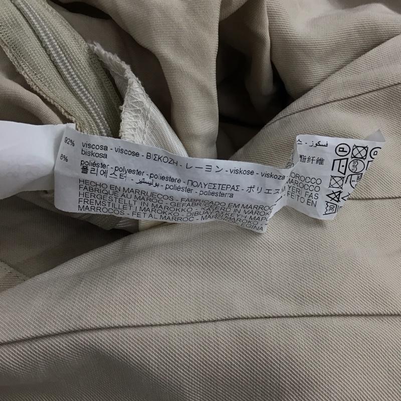 ザラ ZARA サロペット・オーバーオール サロペット、オーバーオール 3203/810/711 ダーツディティールワイドオーバーオール S 無地 ベージュ / ベージュ /  レディース USED 古着 中古 10130512