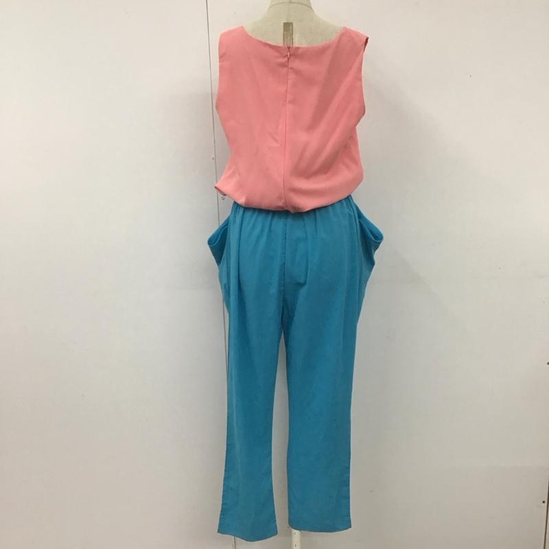 ザラ ZARA サロペット・オーバーオール サロペット、オーバーオール バイカラー オールインワン M 無地 桃 / ピンク / X 水色 / ライトブルー /  レディース USED 古着 中古 10112631