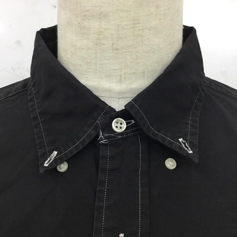 ラルフローレン RALPHLAUREN シャツ、ブラウス 長袖 長袖シャツ カラーシャツ ボタンダウンシャツ 長袖カットソー XXL ロゴ、文字 黒 / ブラック /  メンズ USED 古着 中古 10120845