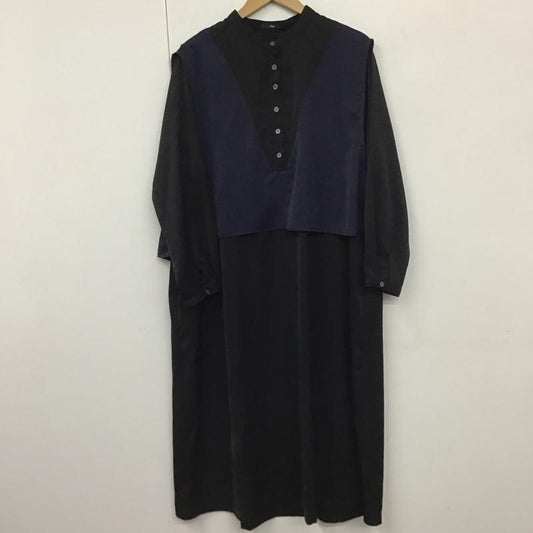 ローフ loaf ワンピース ロングスカート 無地 黒 / ブラック / X 紺 / ネイビー /  レディース USED 古着 中古 10130613