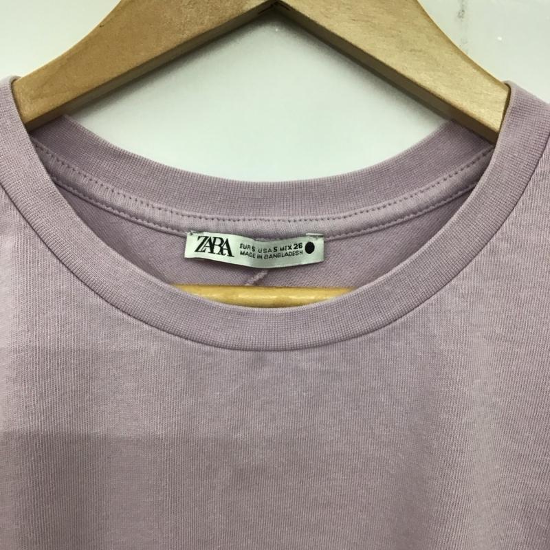 ザラ ZARA Tシャツ 半袖 S 無地 紫 / パープル /  レディース USED 古着 中古 10140393