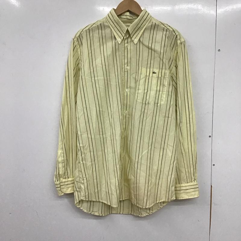 ラコステ LACOSTE シャツ、ブラウス 長袖 長袖シャツ チェックシャツ カラーシャツ ボタンダウンシャツ 4 ストライプ マルチカラー / マルチカラー /  メンズ USED 古着 中古 10138413