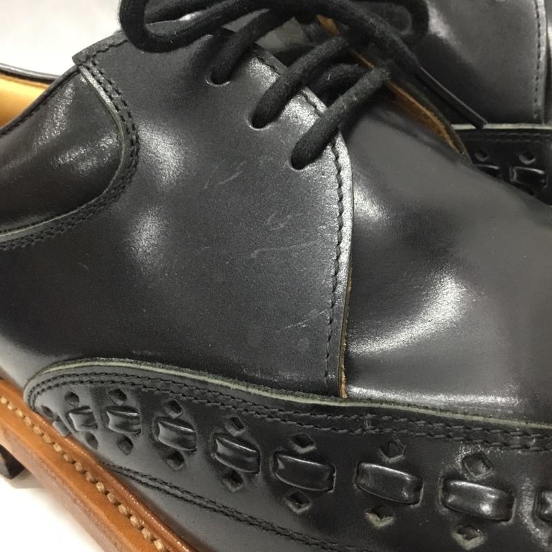 フラットヘッド The Flat Head 革靴 革靴 RJB ステッチ 8 無地 黒 / ブラック /  メンズ USED 古着 中古 10113962